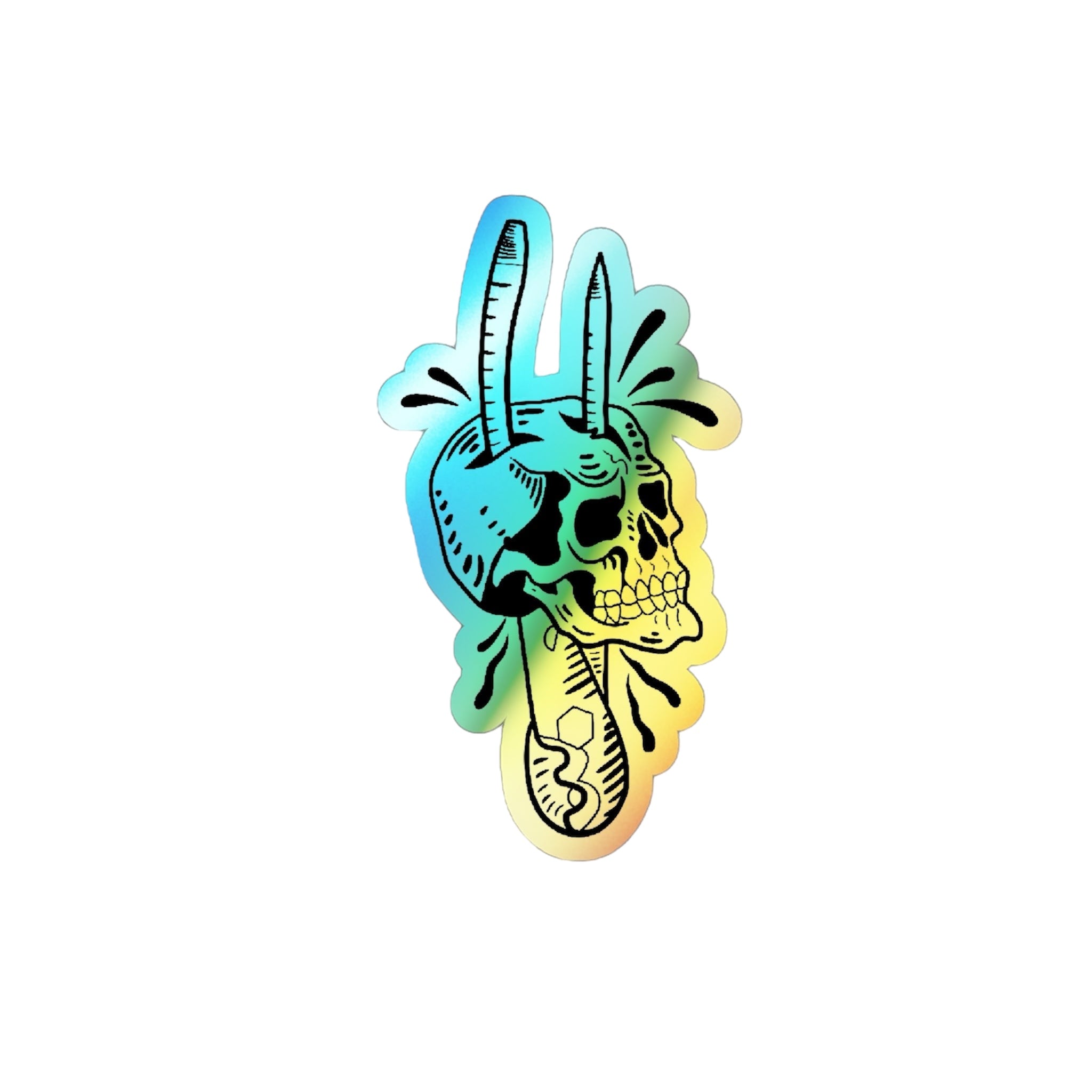 Holographic Crimper Skull Slap